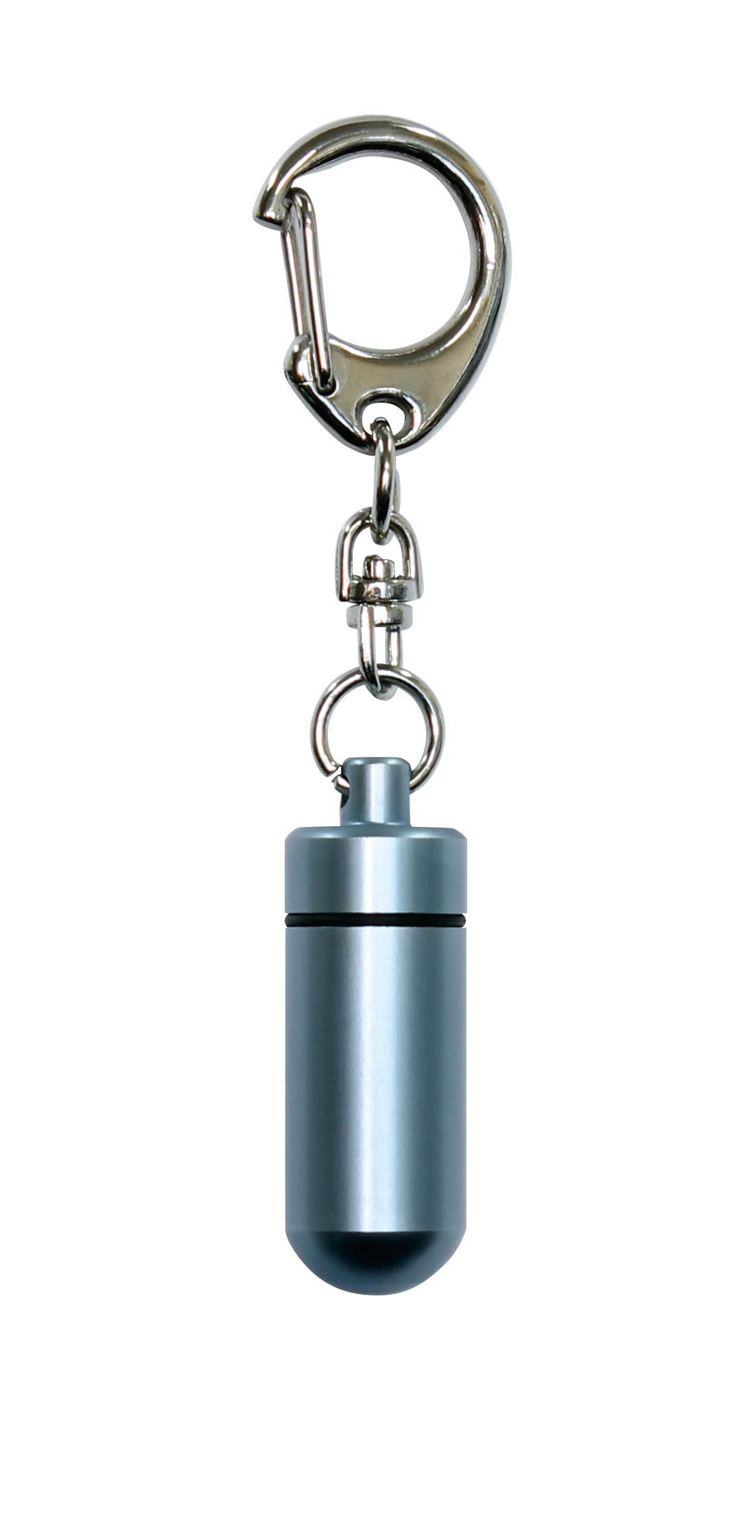 遺骨カプセル　中　キーホルダー　ライトブルー　Ｈ３．８ｃｍ