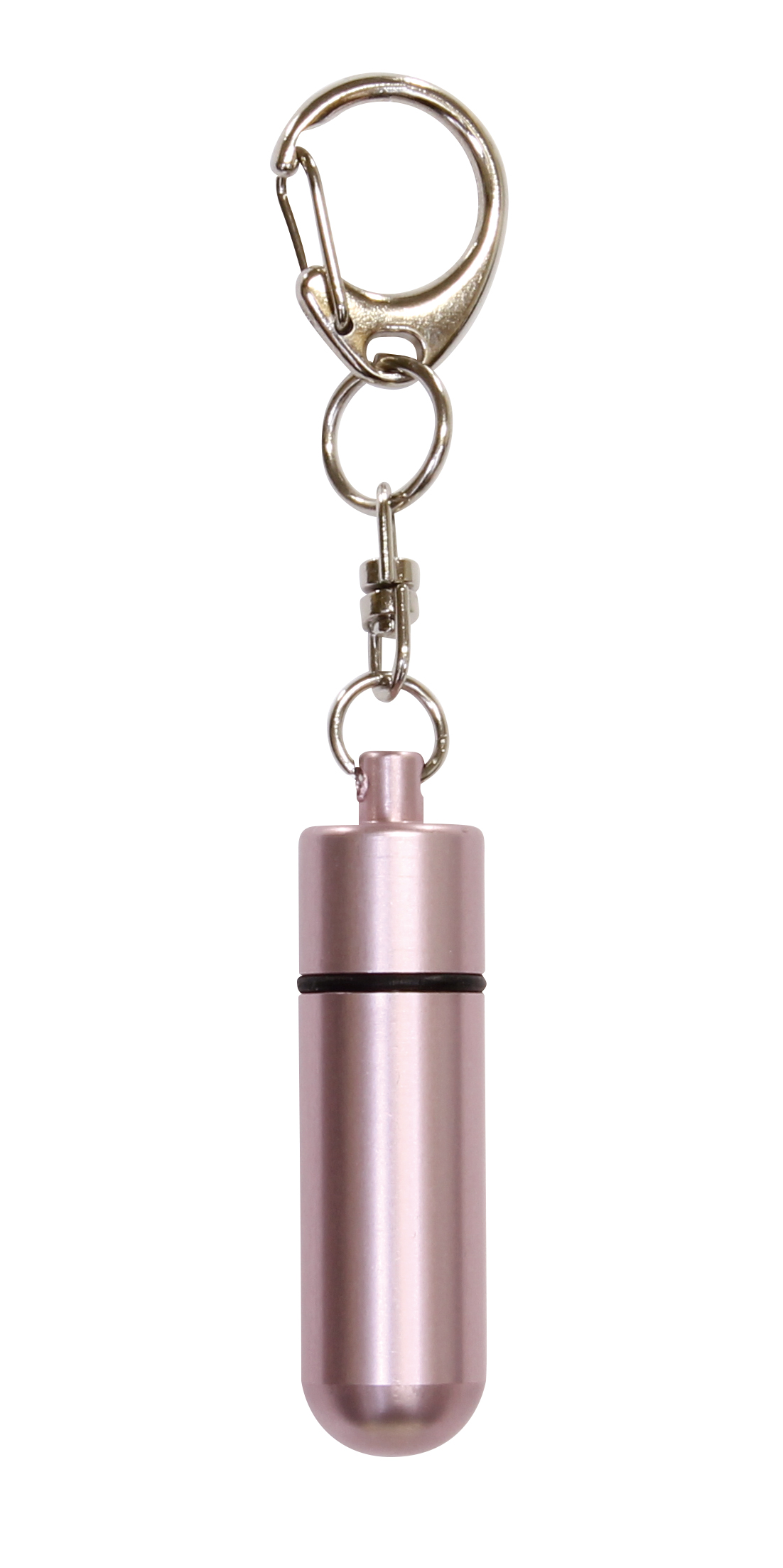 遺骨カプセル　大　キーホルダー　ライトピンク　H5．1cm