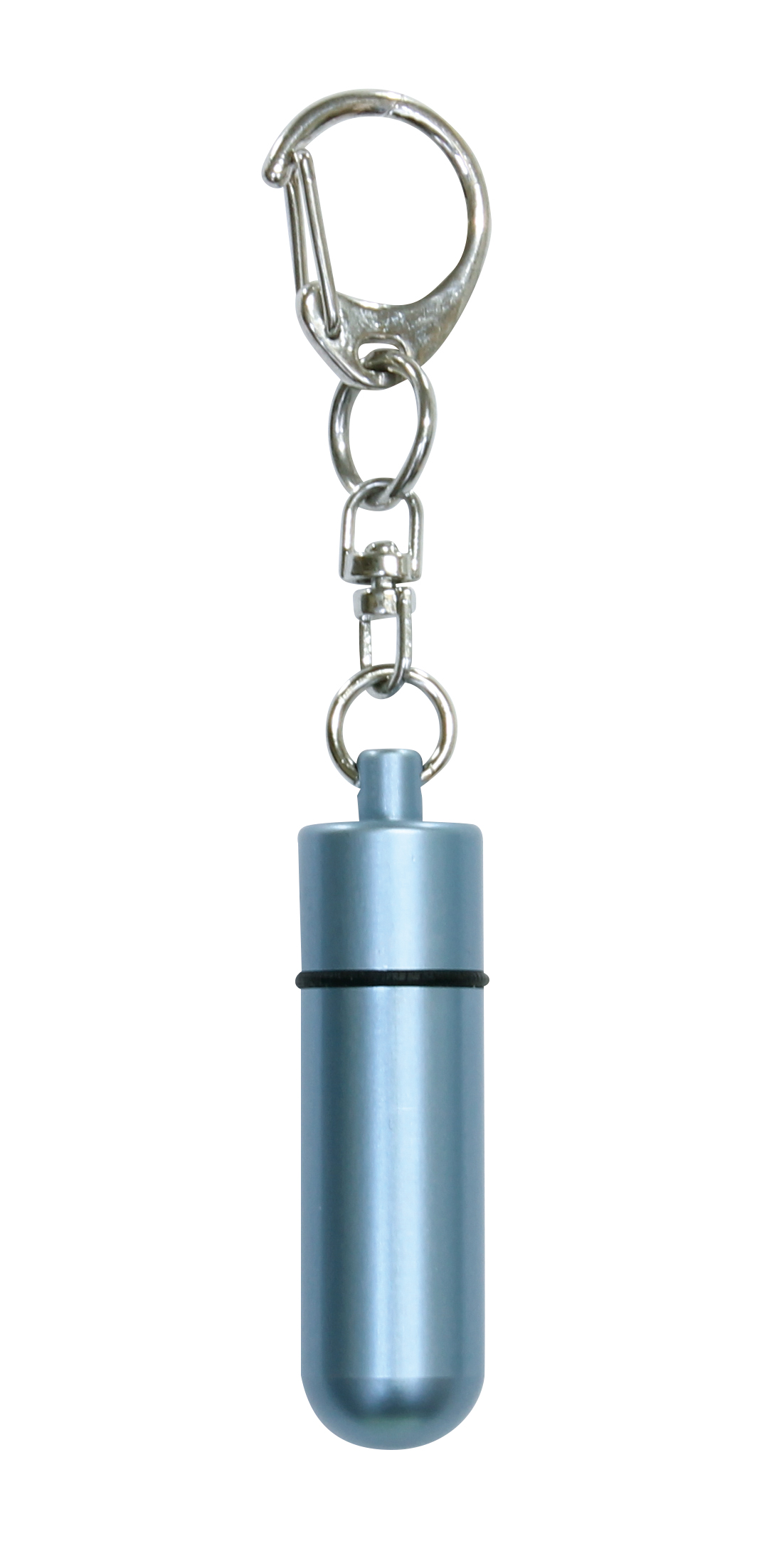遺骨カプセル　大　キーホルダー　ライトブルー　H5．1cm