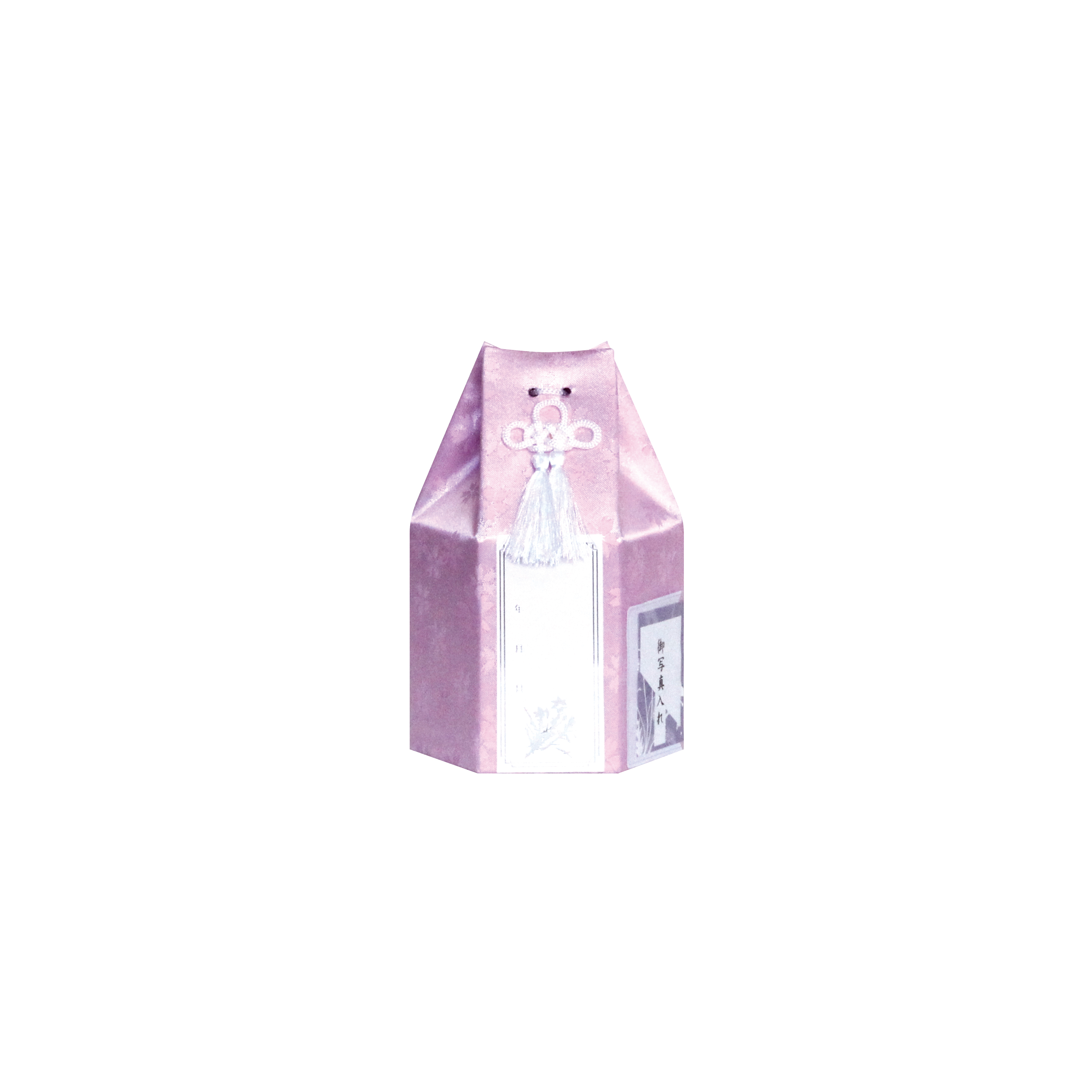 六角袋（サクラ柄）　ピンク　2．5寸