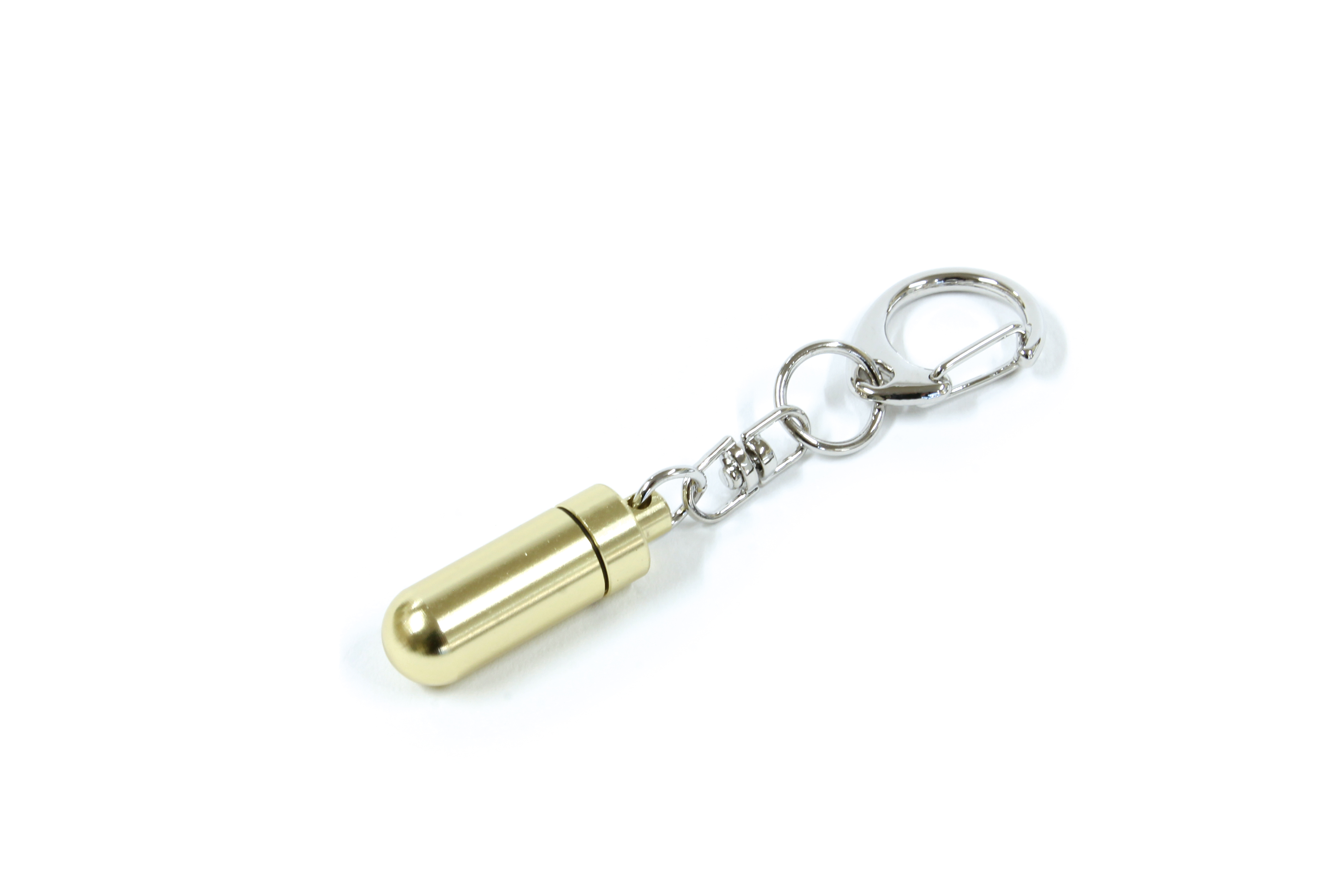 遺骨カプセル　小　キーホルダー　グロス　金　簡易包装