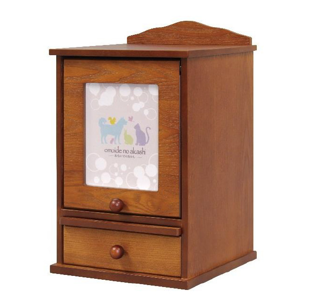 メモリアルBOX　S　ブラウン　H36.4cm