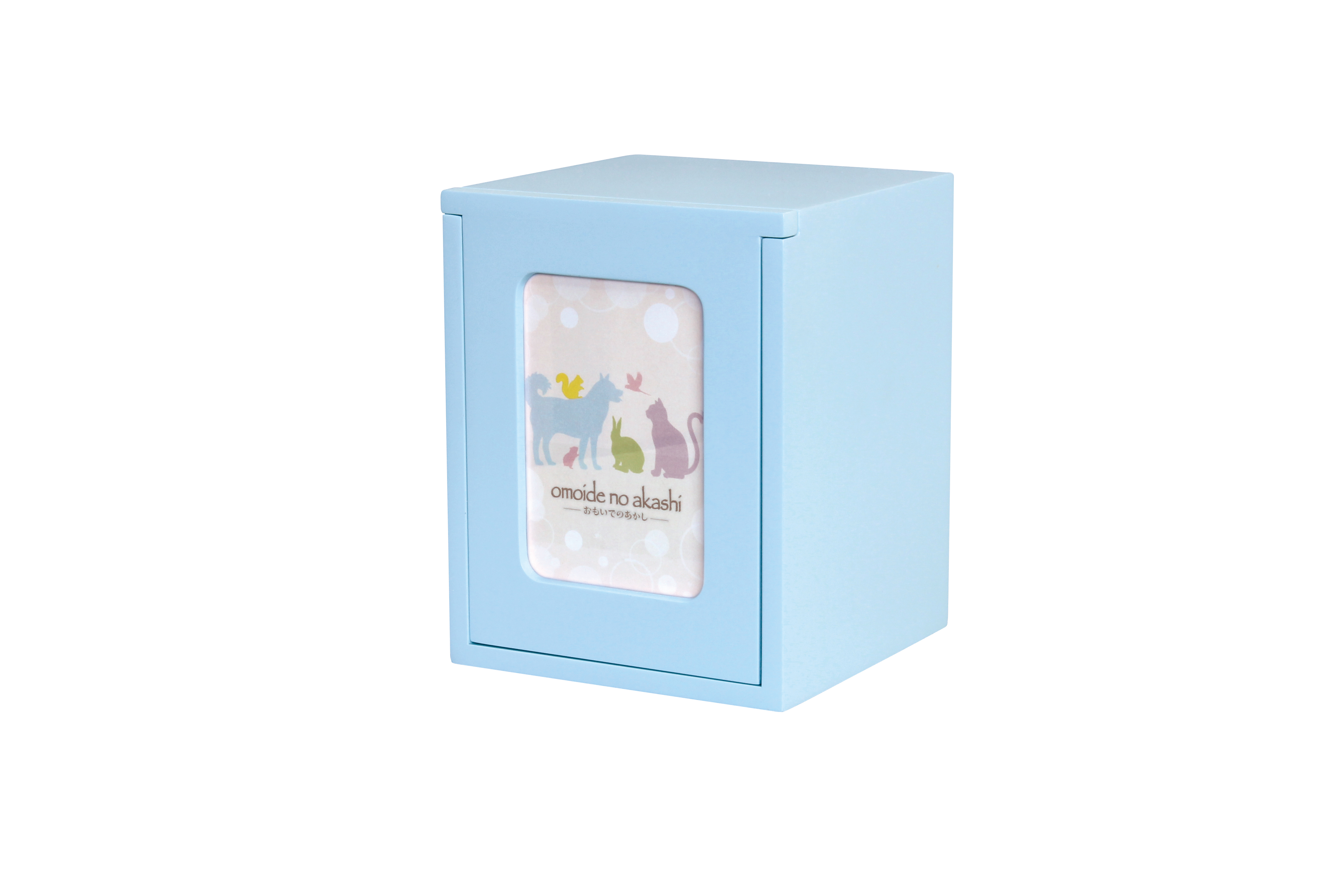 メモリアルBOX　E　ライトブルー　H19cm